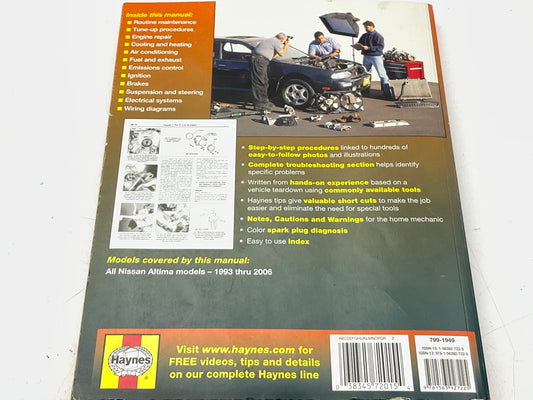 Haynes 72015 Repair Manual For 1993-2006 Nissan Altima