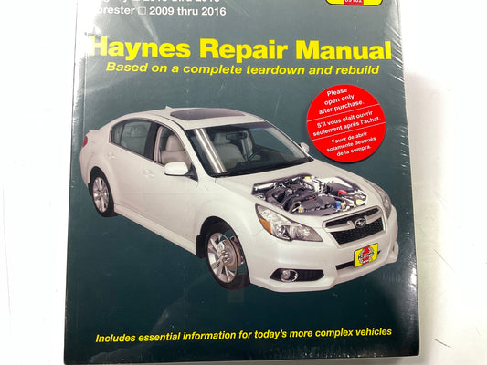SEALED Haynes 89102 Repair Manual For 2009-2016 Subaru Forester, 2010-16 Legacy