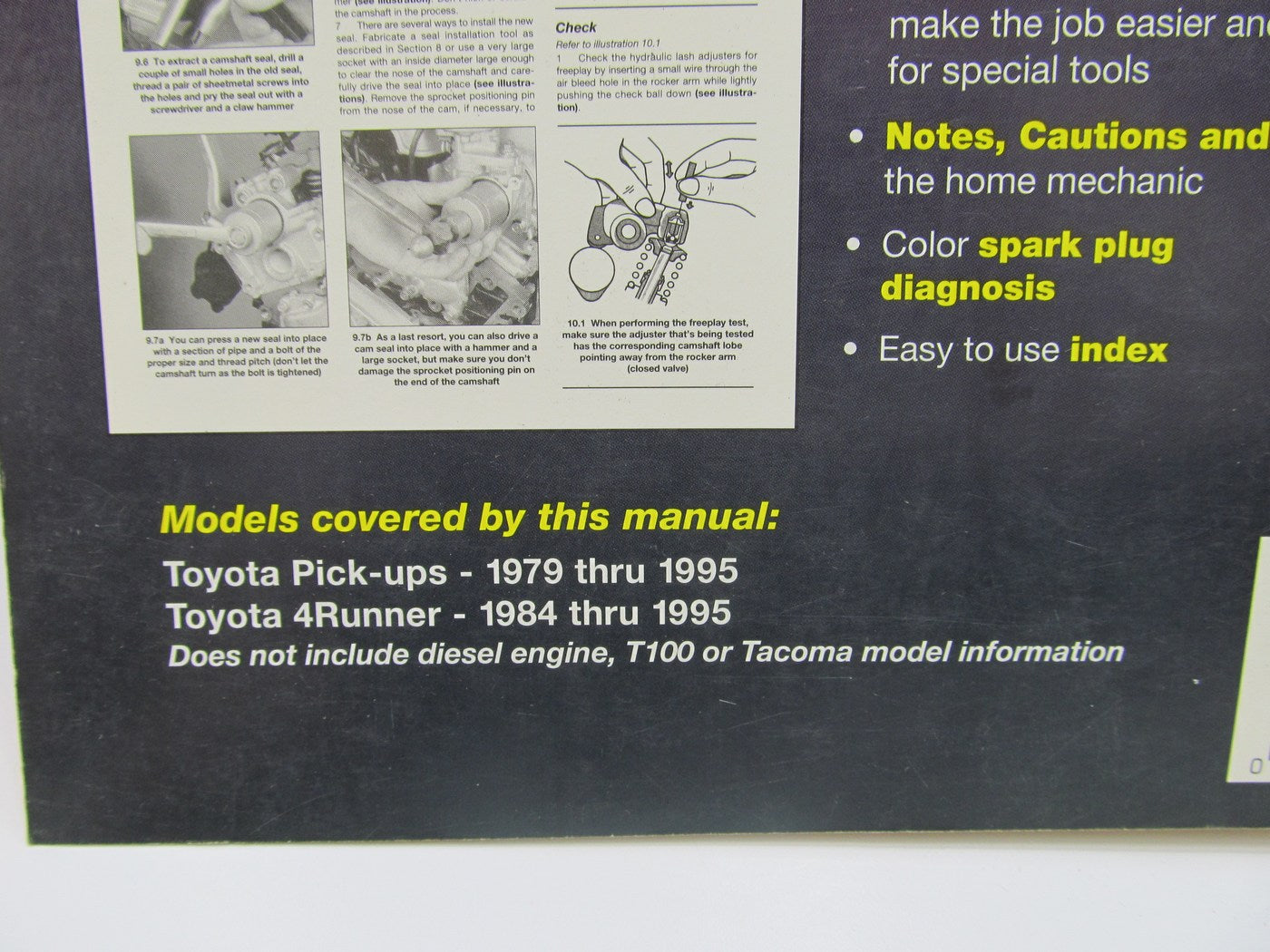 Haynes 92075 Repair Manual For 1979-1995 Toyota Pickup 1984-95 4Runner - SEALED