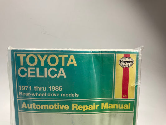 NOS Vintage #935 Haynes Manual For 1971-1985 TOYOTA CELICA RWD