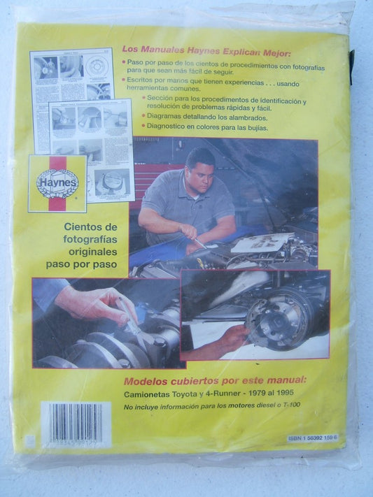 Haynes 99125 ESPANOL Manual 84-95 Toyota Camionetas Y 4-Runner, SPANISH VERSION