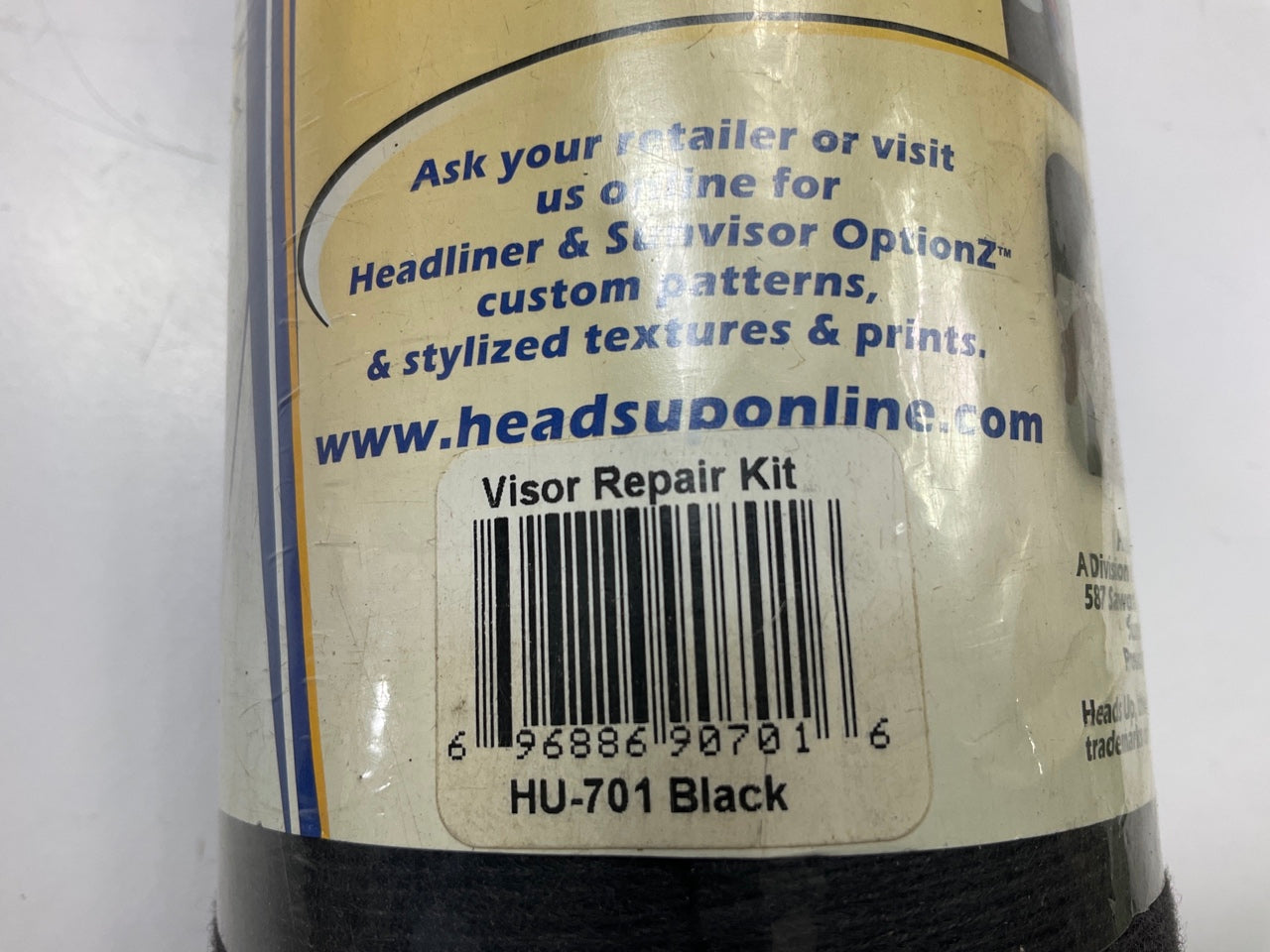 Heads Up HU-701 Universal Sun Visor Repair Re-upholstery Kit, Black Color