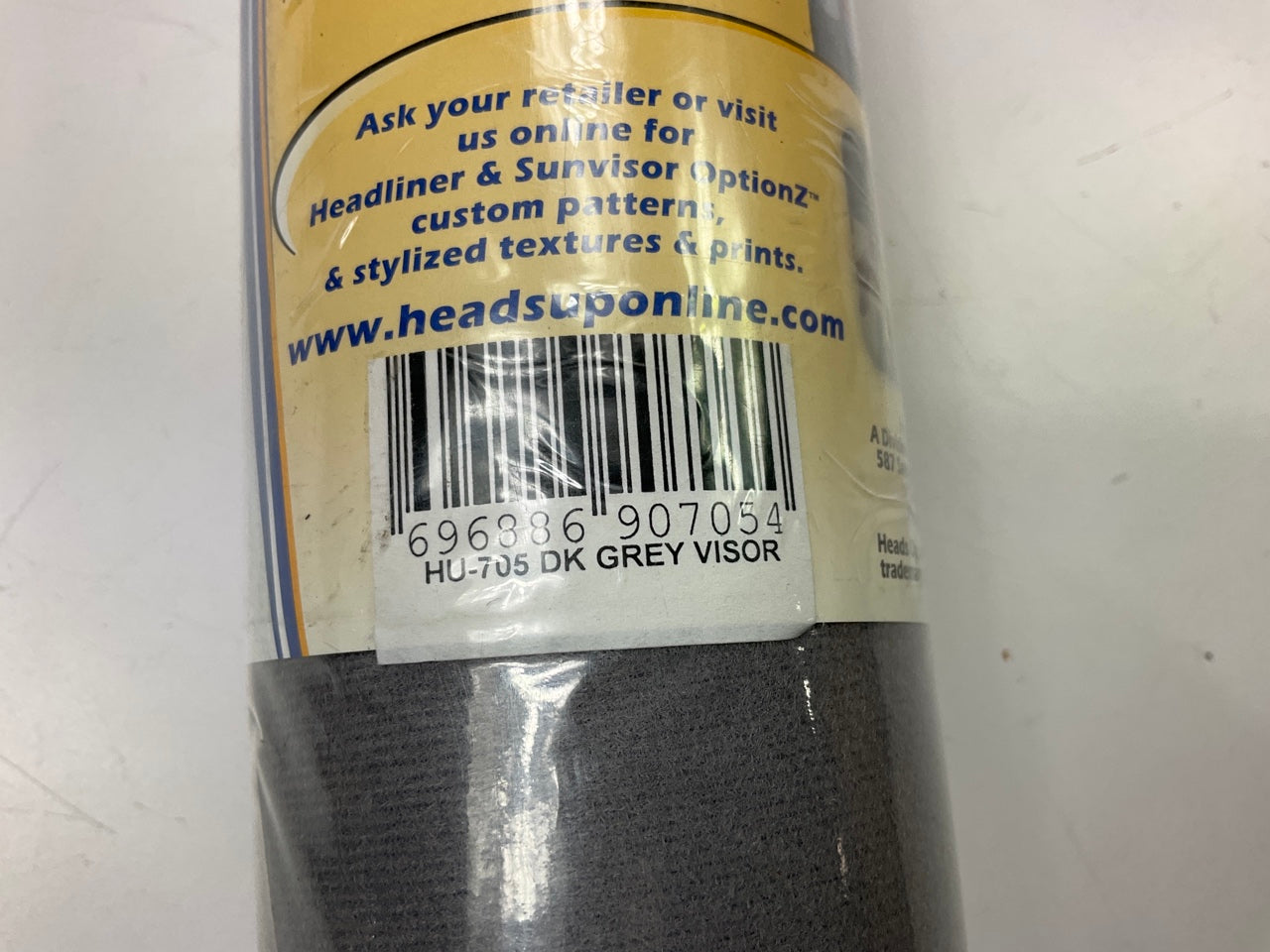 Heads Up HU-705 Universal DARK GRAY Sun Visor Re-cover Repair Upholstery Kit