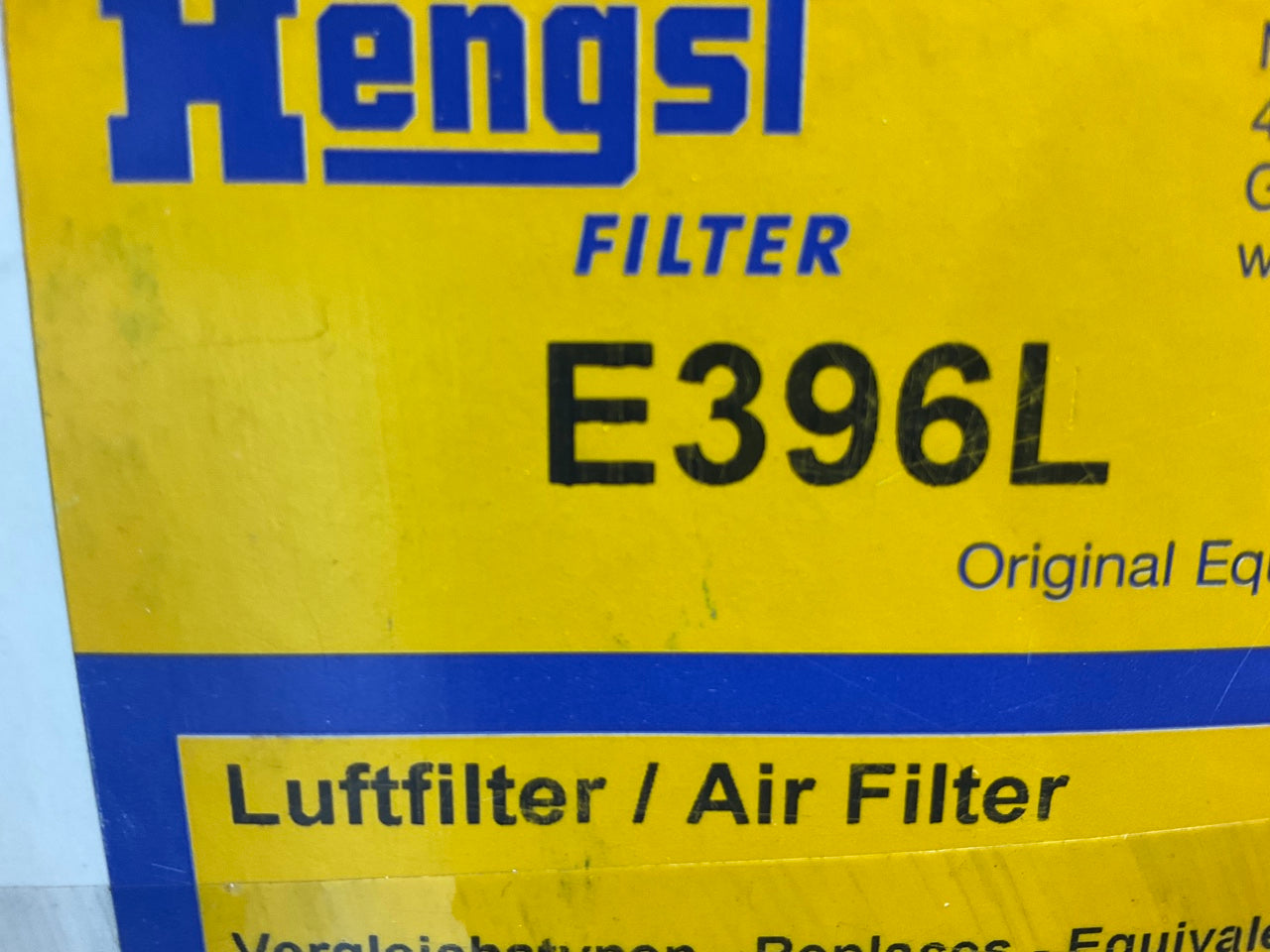 (2) Hengst E396L Air Filter For 1987-1998 Saab 9000 AR366 9174 LX801 CA6393
