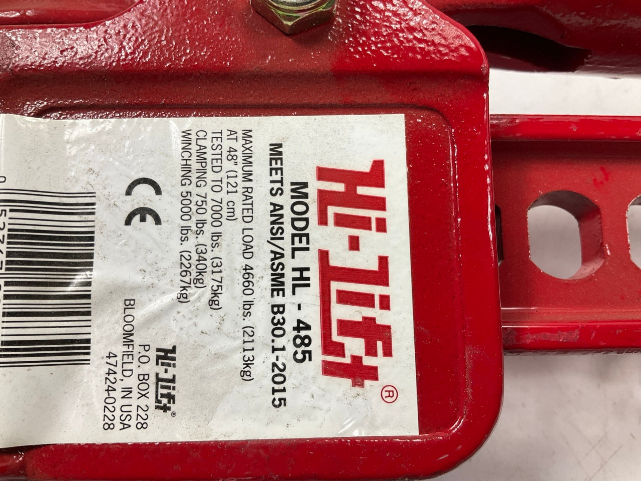 Hi-Lift HL-485 All-Cast RED Iron Jack - 48'' Max Lift, 4660 Pounds Max Weight