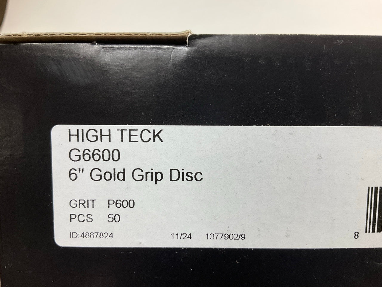 (50) High Teck G6600 - 6'' Gold Abrasive Sanding Discs, P600 Grit