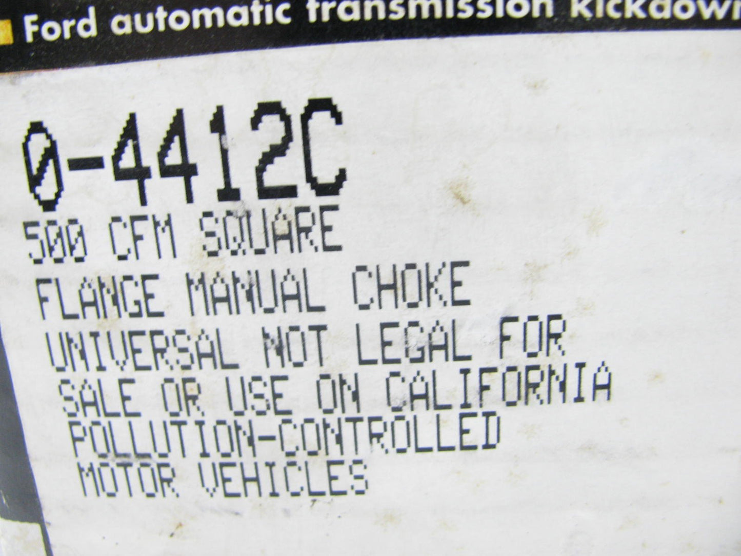 NEW IN BOX - Holley 0-4412C 2-BBL Avenger Carburetor 50cc 500 Cfm - Model 2300