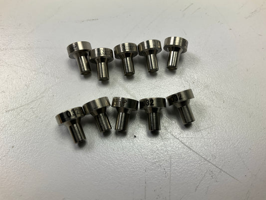 (10) 13765-32NOS Precision SS Stainless Steel Nitrous Funnel Jet .032''