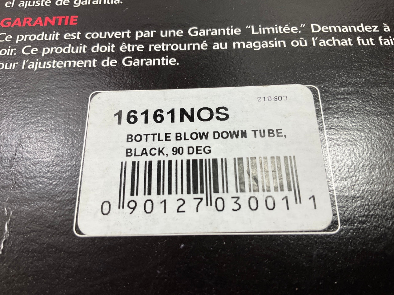 Holley 16161NOS NOS 90 Degree Nitrous Bottle Blowdown Tube - Black