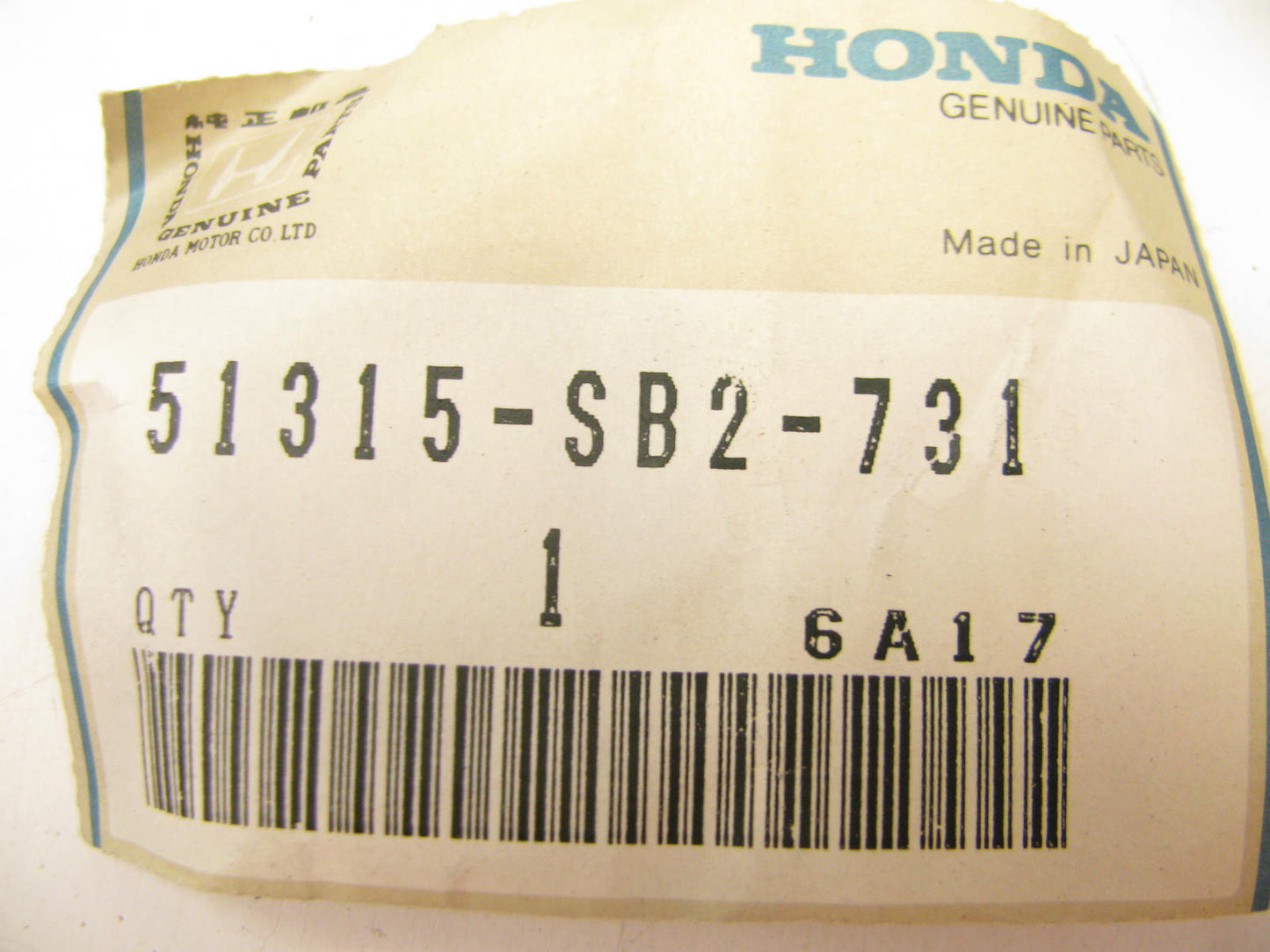NEW GENUINE OEM Honda 51315-SB2-731 FRONT Suspension Stabilizer Sway Bar Bushing