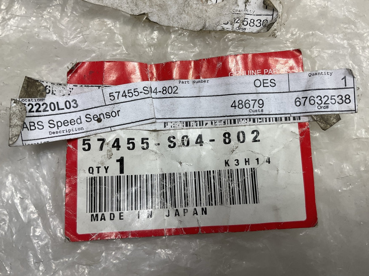 OEM Honda 57455-S04-802 Front Left ABS Wheel Speed Sensor 1996-2000 Honda Civic