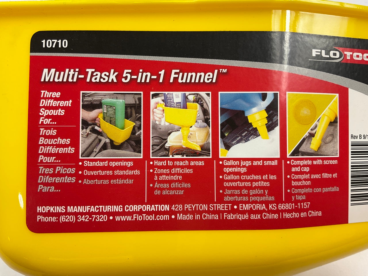 Hopkins 10710 Multi-Task 5 In 1 Funnel - Three Different Spouts