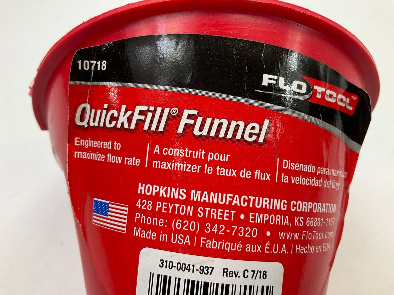 FloTool 10718 Quick-Fill Funnel For High Velocity Pouring