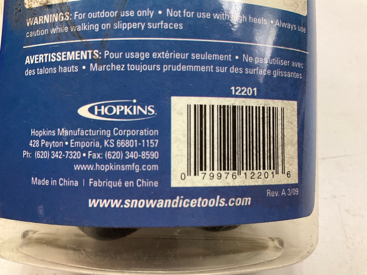 Hopkins 12201 Ice Cleats Snow & Ice Traction - Women 7-13 & Men 8-12 Shoe Size