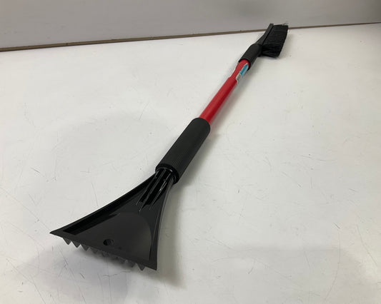 (2) Hopkins 13781 35'' BLIZZARD Car Windshield Snow Brush W/ Ice Scraper - RED