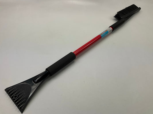 Hopkins 13781 35'' BLIZZARD Car Windshield Snow Brush W/ Ice Scraper RED, SINGLE
