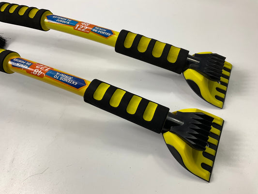 (2) Hopkins 14180 SubZERO 48'' Polar Vortex Snowbrush Ice Scraper 12'' Head Width