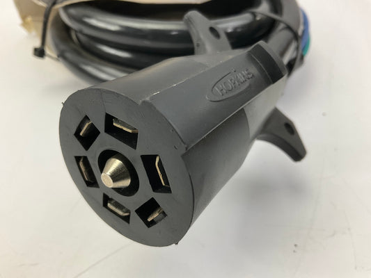 Hopkins 20245 7 Terminal 6' Tow Harness Jacketed Trailer Cable Connector