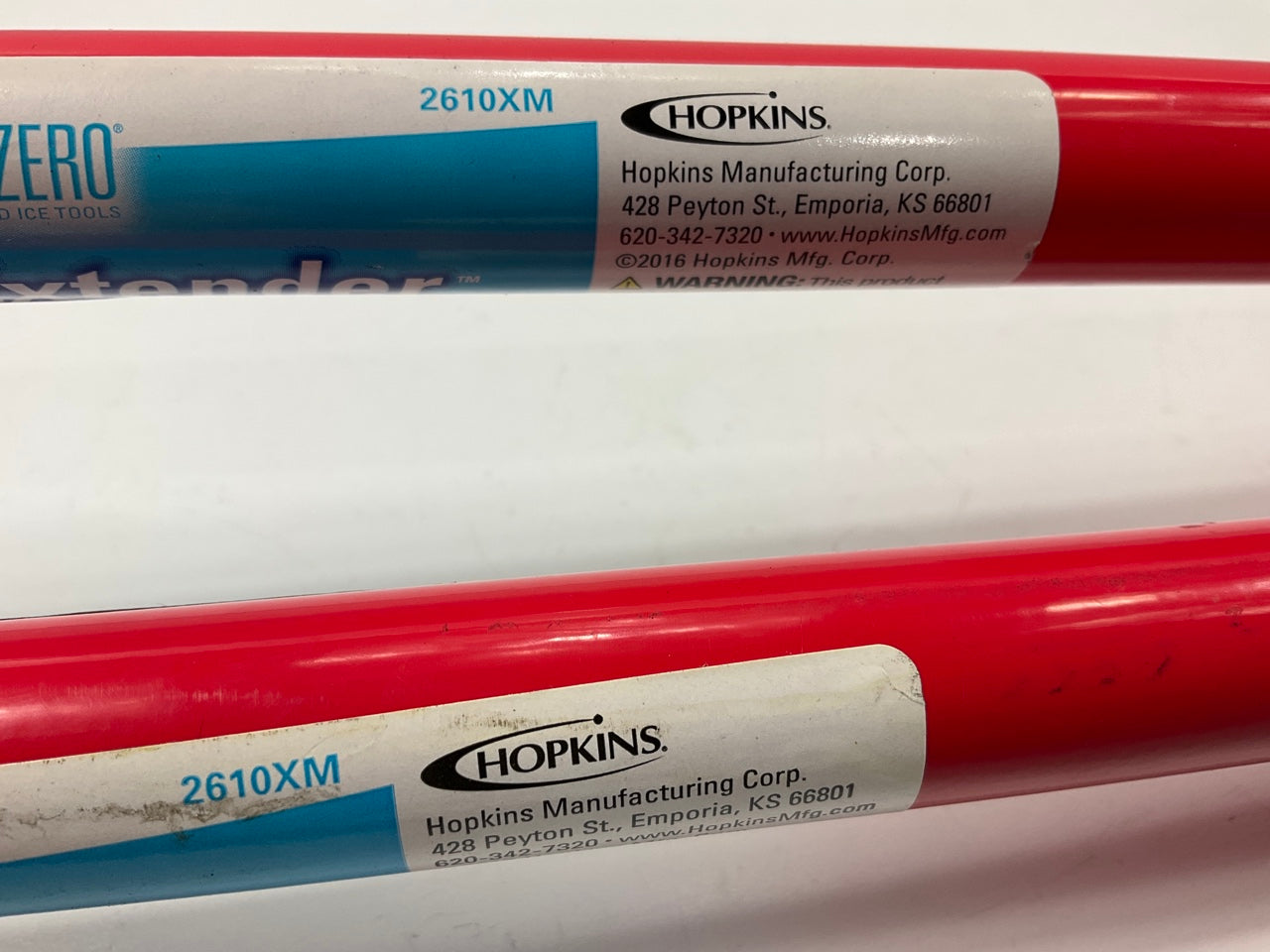 (2) Hopkins 2610XM SubZero 52'' Telescoping Snow Brush Ice Chisel Scraper RED