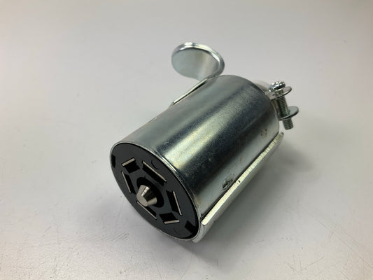 Hopkin 48515 7 Pole Round Car End Trailer Connector Plug Metal (Male)