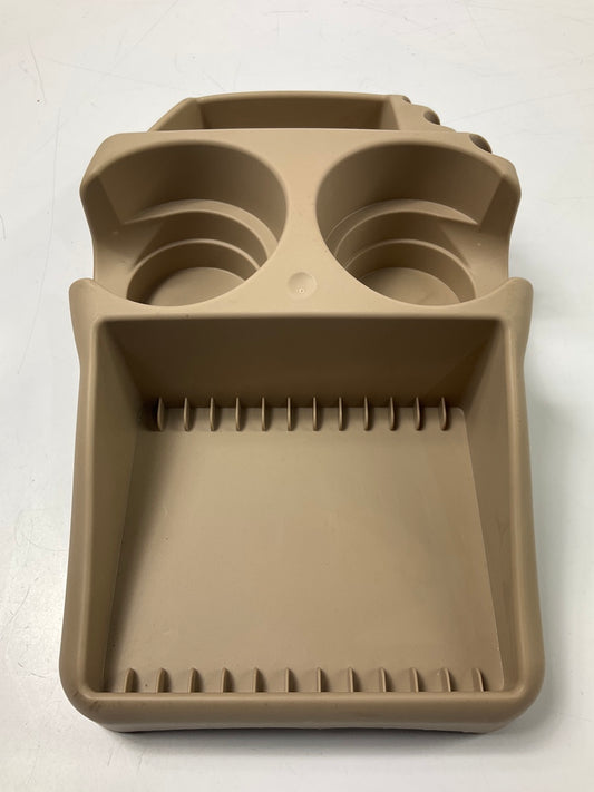 Hopkins EFF-BEI Console (Beige) Dual Double Universal Cupholder Cup Holder TAN