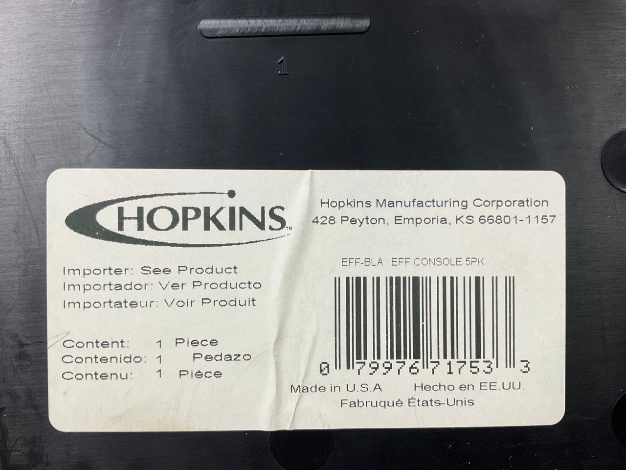 Hopkins EFF-BLA UNIVERSAL Cup Holders Storage CD Organizer