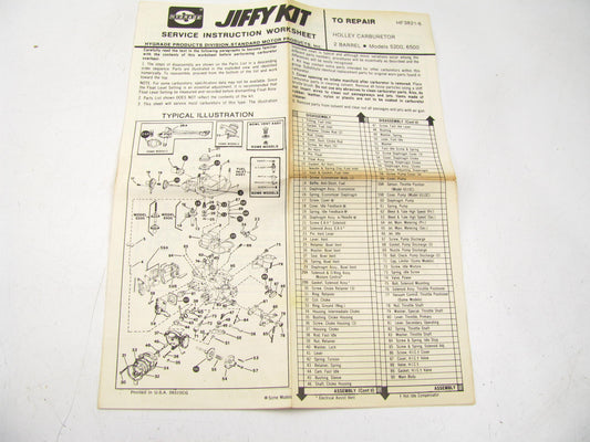 Hygrade 1283 Carburetion - Carburetor Repair Kit