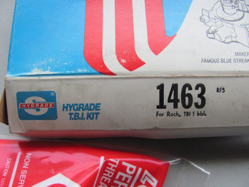 Hygrade 1463 Rochester Throttle Body TBI Gasket / Seal Repair Service Kit