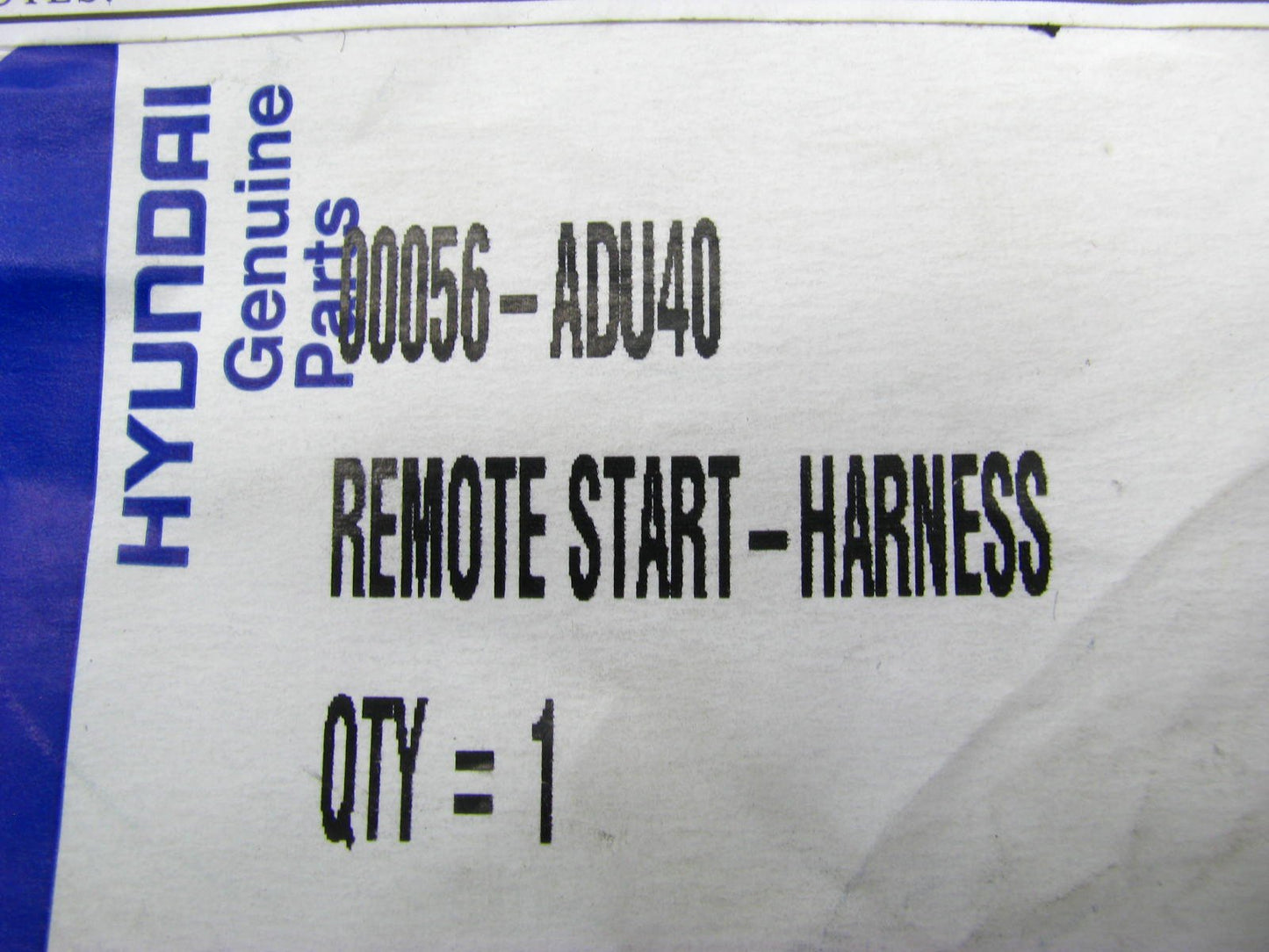 NEW GENUINE OEM Remote Start Wire Harness For Hyundai 00056ADU40