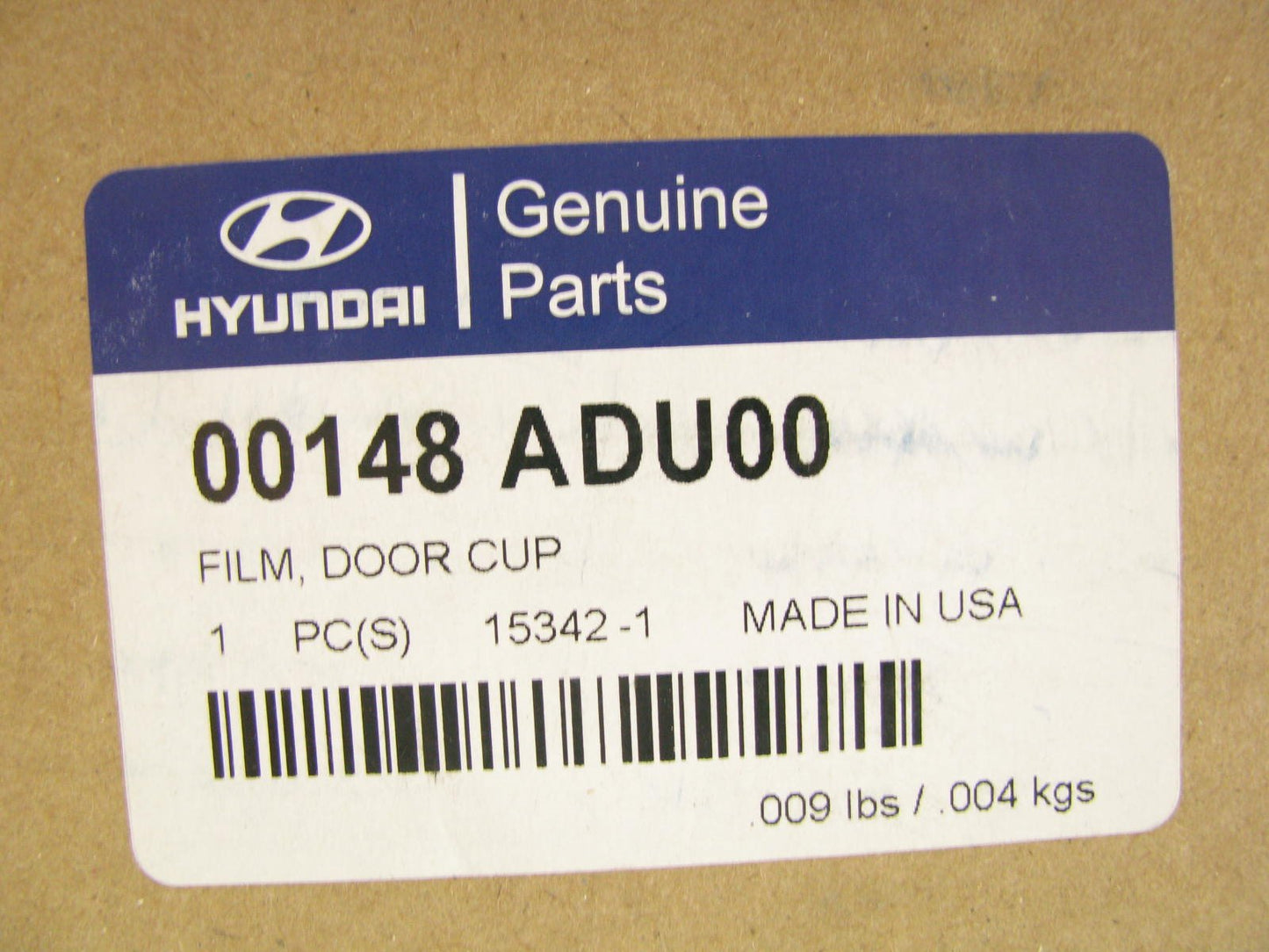 NEW GENUINE Door Handle Pocket Clear Film Protective Applique For 16-17 Elantra