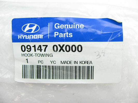 NEW - OEM 091470X000 Rear Tow Hook For Hyundai