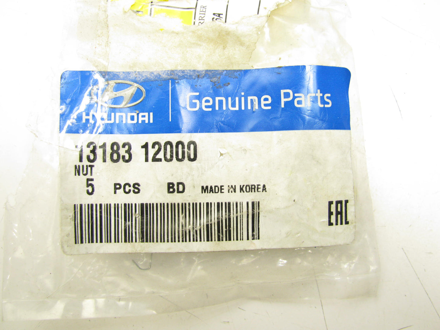 (4) NEW - OEM 1318312000 Exhaust Muffler & Pipe Nut For Hyundai