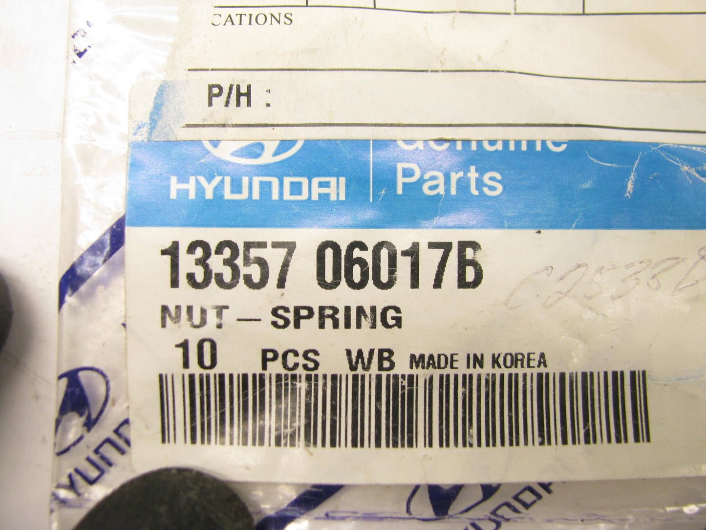 (10) NEW GENUINE Rear Bumper Retainer Mounting Nuts OEM For Hyundai 1335706017B