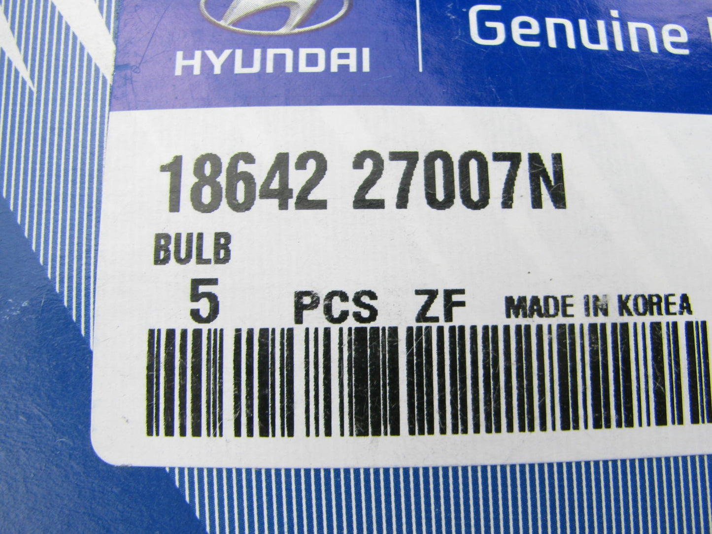PACK OF 5 PCS - Amber Turn Signal Lamp Light Bulbs OEM For Hyundai 1864227007N