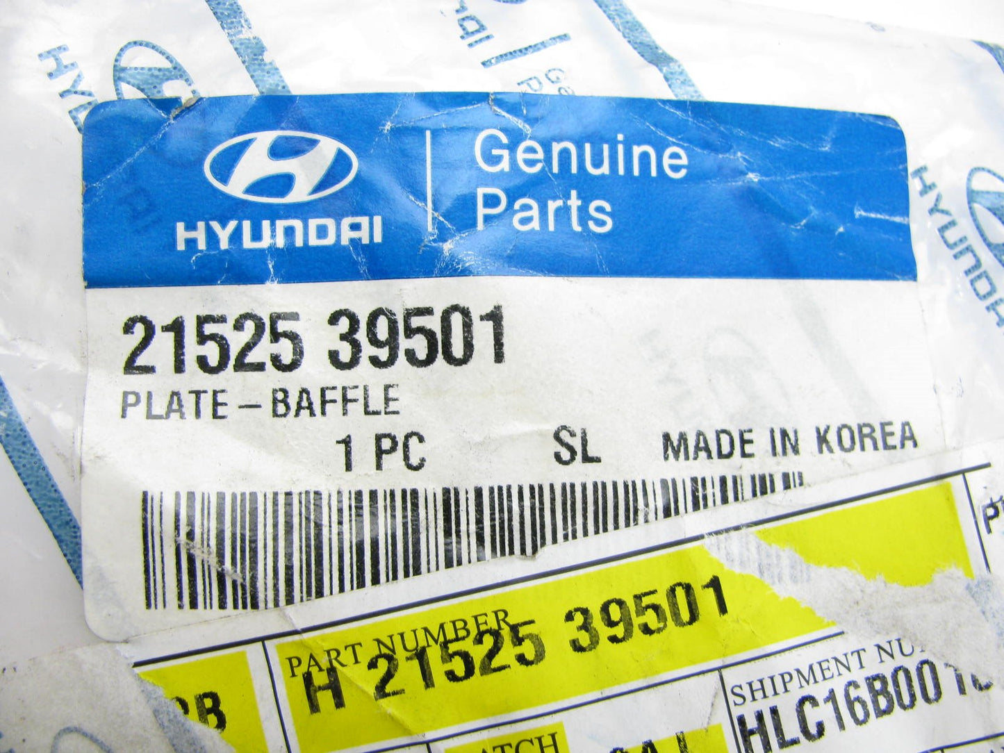 NEW - OEM Oil Pan Baffle Plate For 2001-2006 Hyundai 3.5L-V6 2152539501