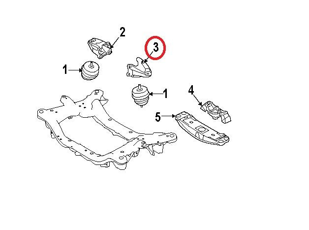 Engine Support Bracket Left Side OEM For 2008-2014 Genesis 3.8L V6 SEDAN ONLY