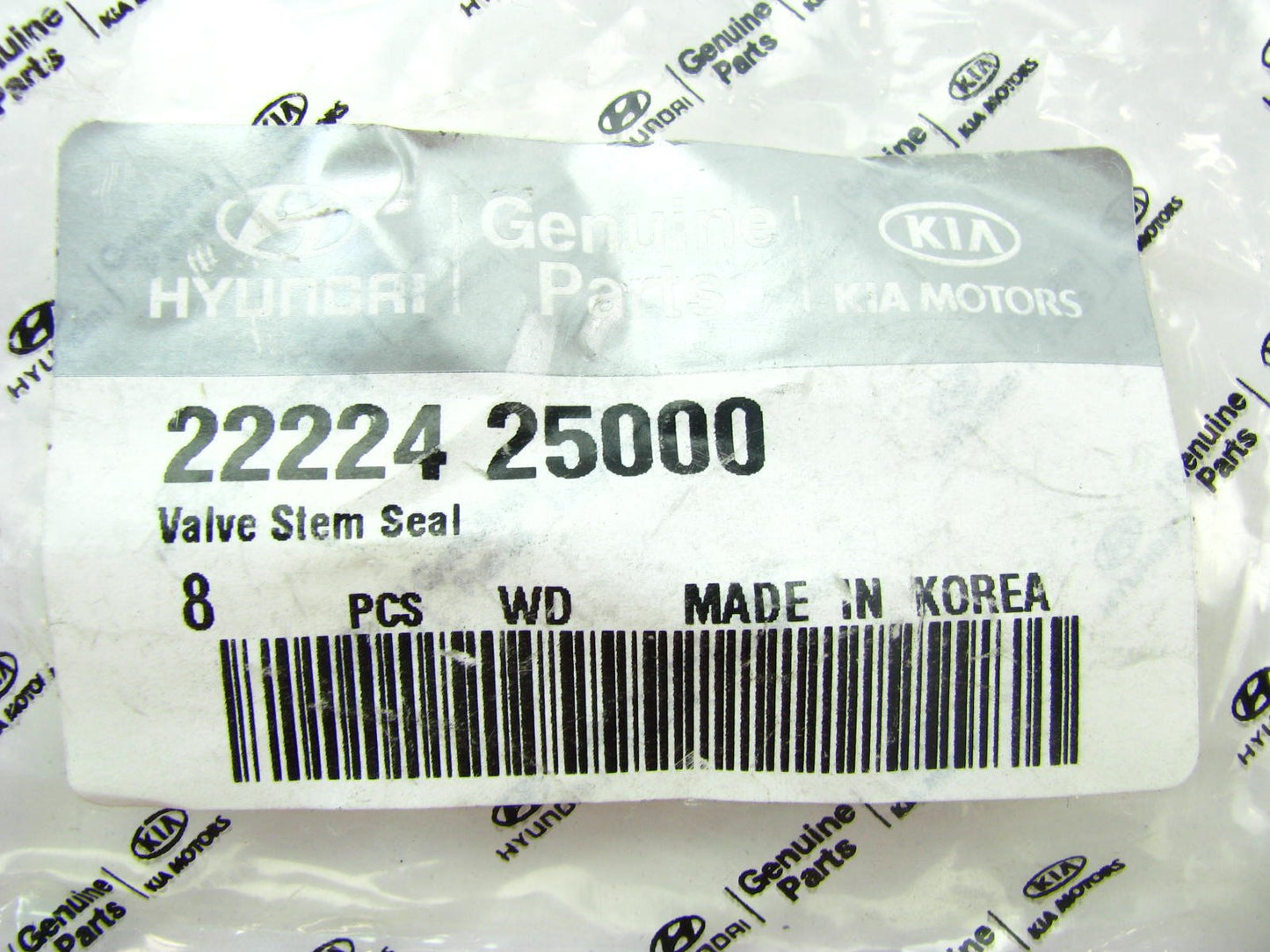 (8) NEW - OEM 2222425000 Engine Valve Seals For Hyundai