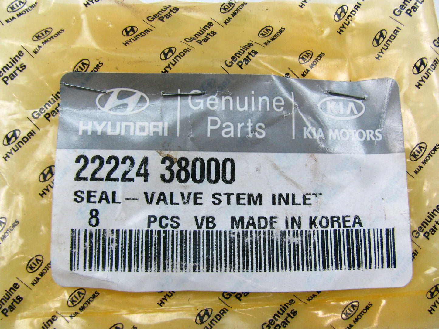 (8 PCS) New Engine Intake Valve Stem Oil Seals Set OEM For Hyundai 2222438000