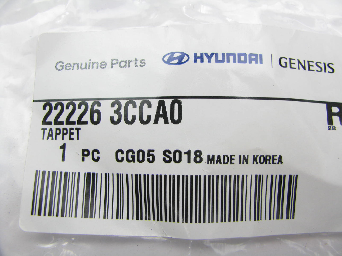 (1) NEW - OEM GENUINE Engine Valve Lifter For Hyundai 3.3L 3.8L V6, 3.00mm