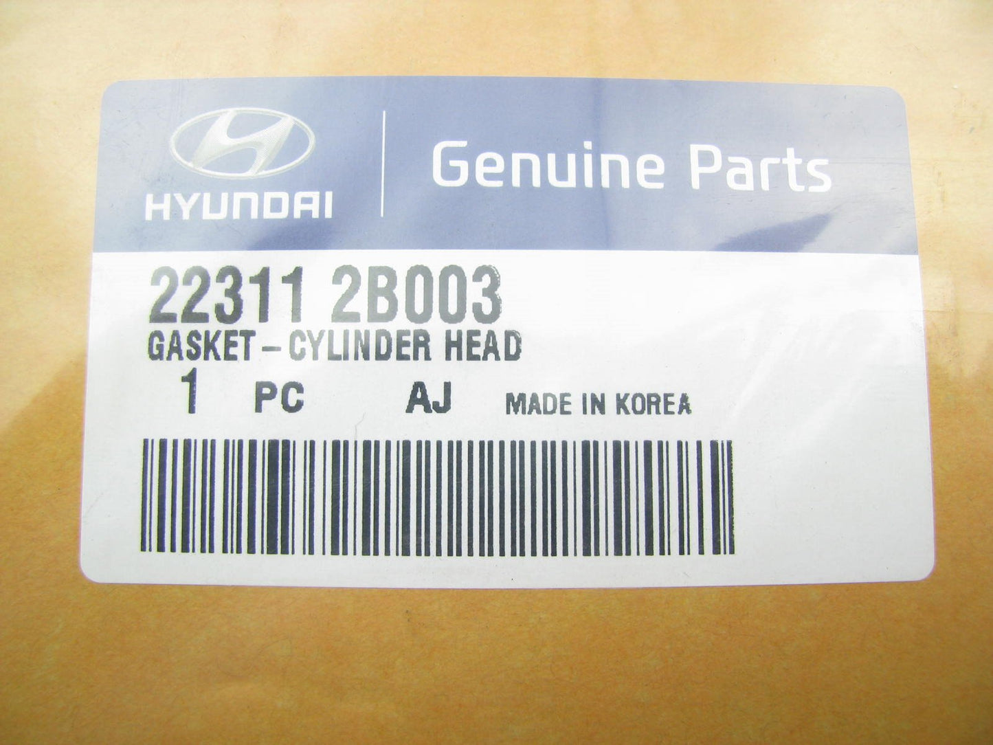 (1) NEW GENUINE Engine Cylinder Head Gasket OEM For Hyundai 223112B003