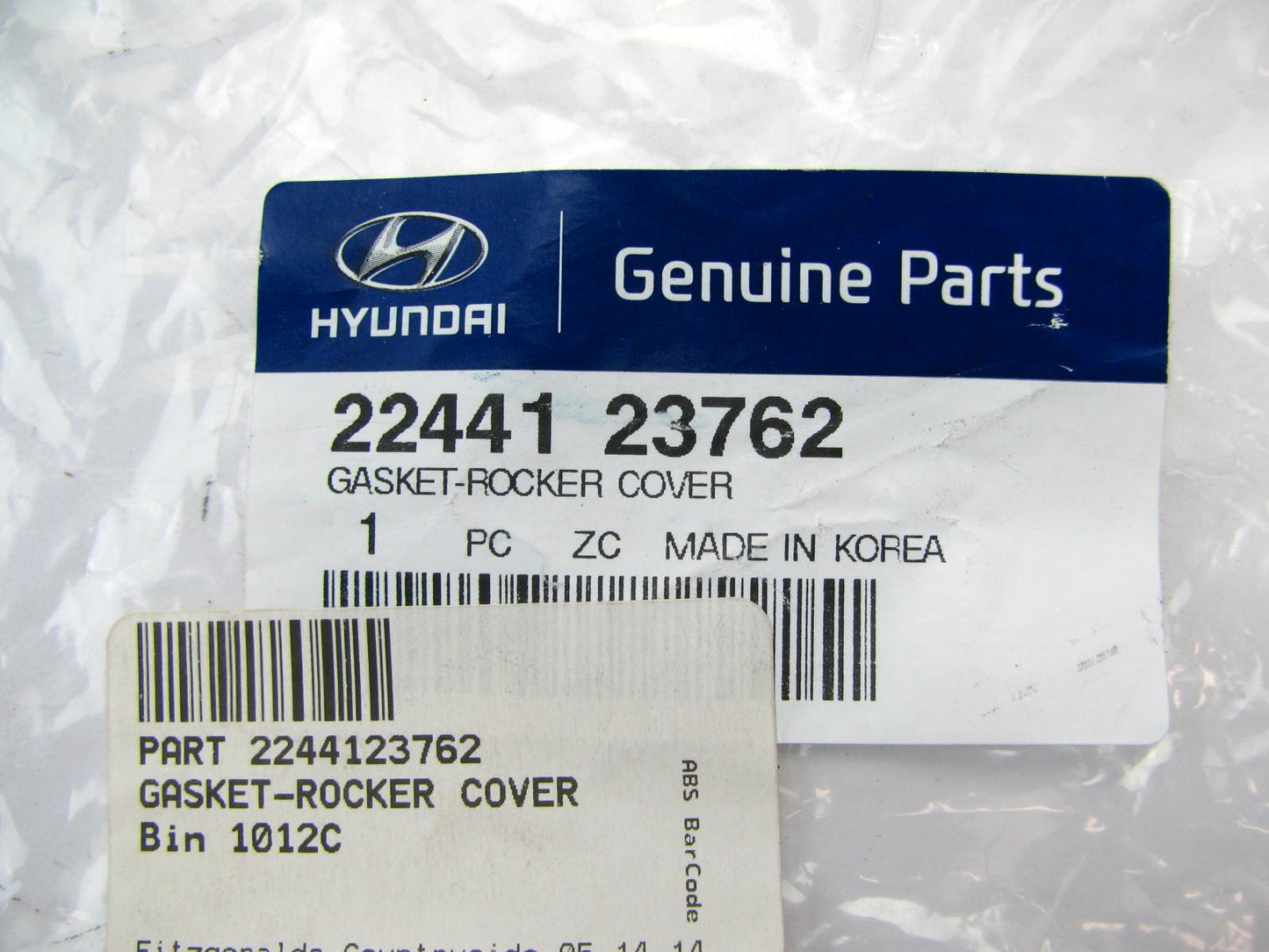 NEW GENUINE Valve Cover Gasket OEM For Hyundai 2244123762