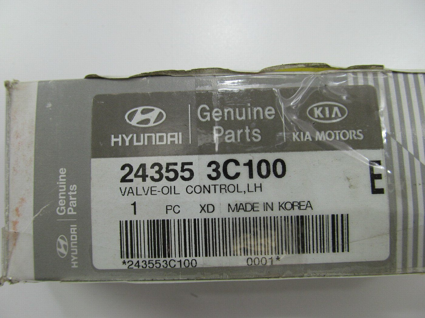 NEW - OEM 243553C100 Left Variable Timing Solenoid For 2006-2012 Hyundai 3.8L-V6