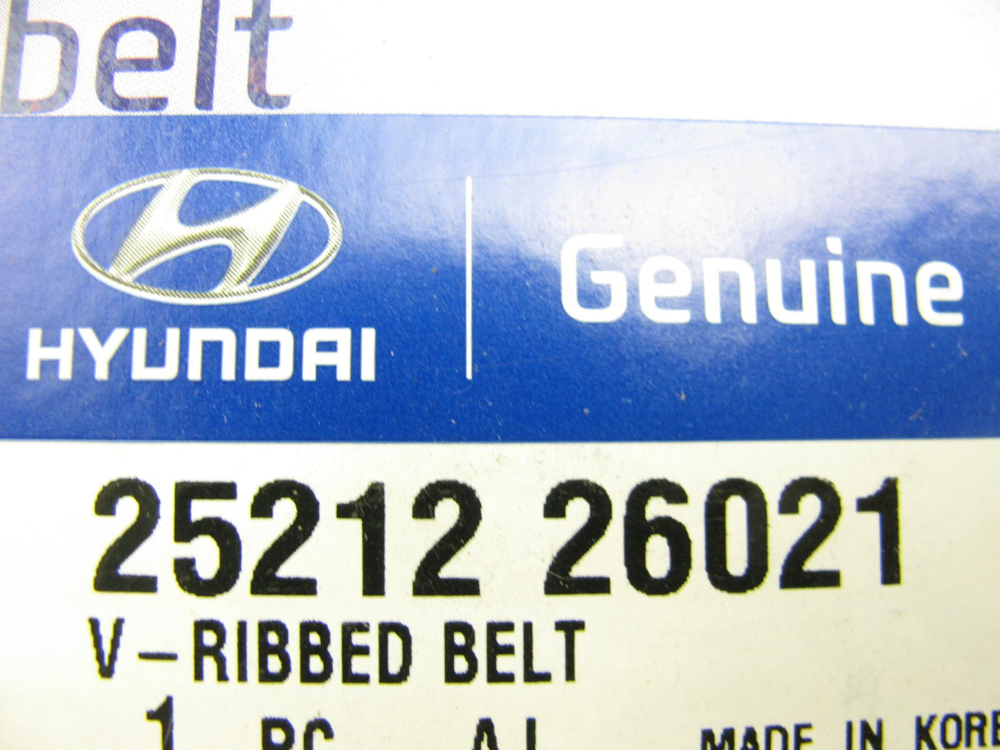 NEW GENUINE OEM 25212-26021 Water Pump Alternator Serpentine Belt For Hyundai