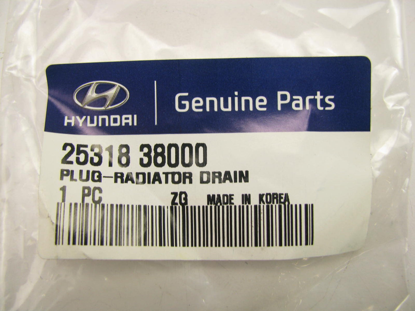 NEW GENUINE Radiator Drain Plug OEM For Hyundai 2531838000