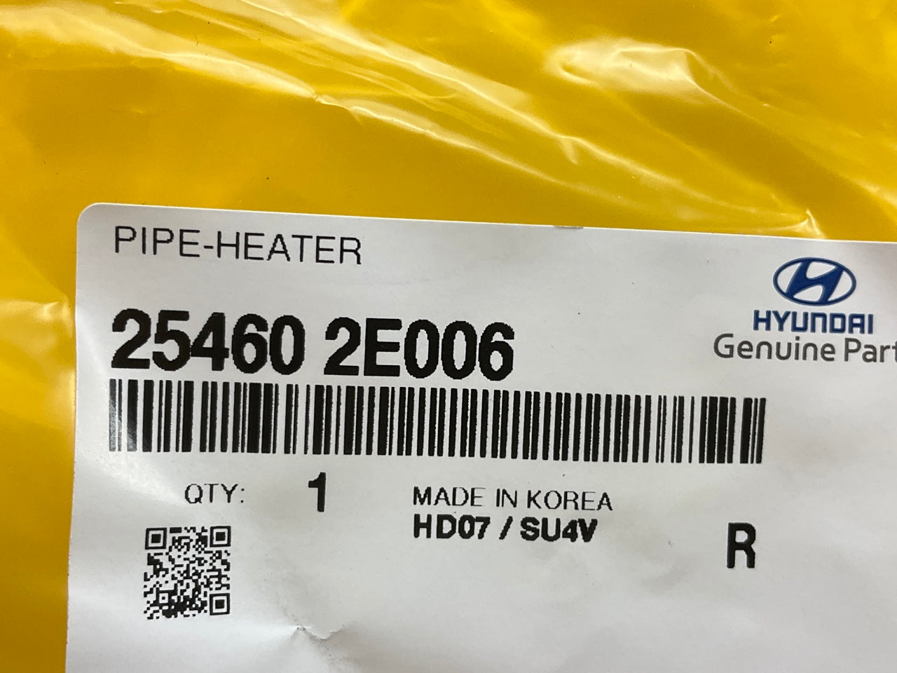 Radiator Coolant Water Pump Pipe Heater Line Tube OEM For Hyundai 254602E006