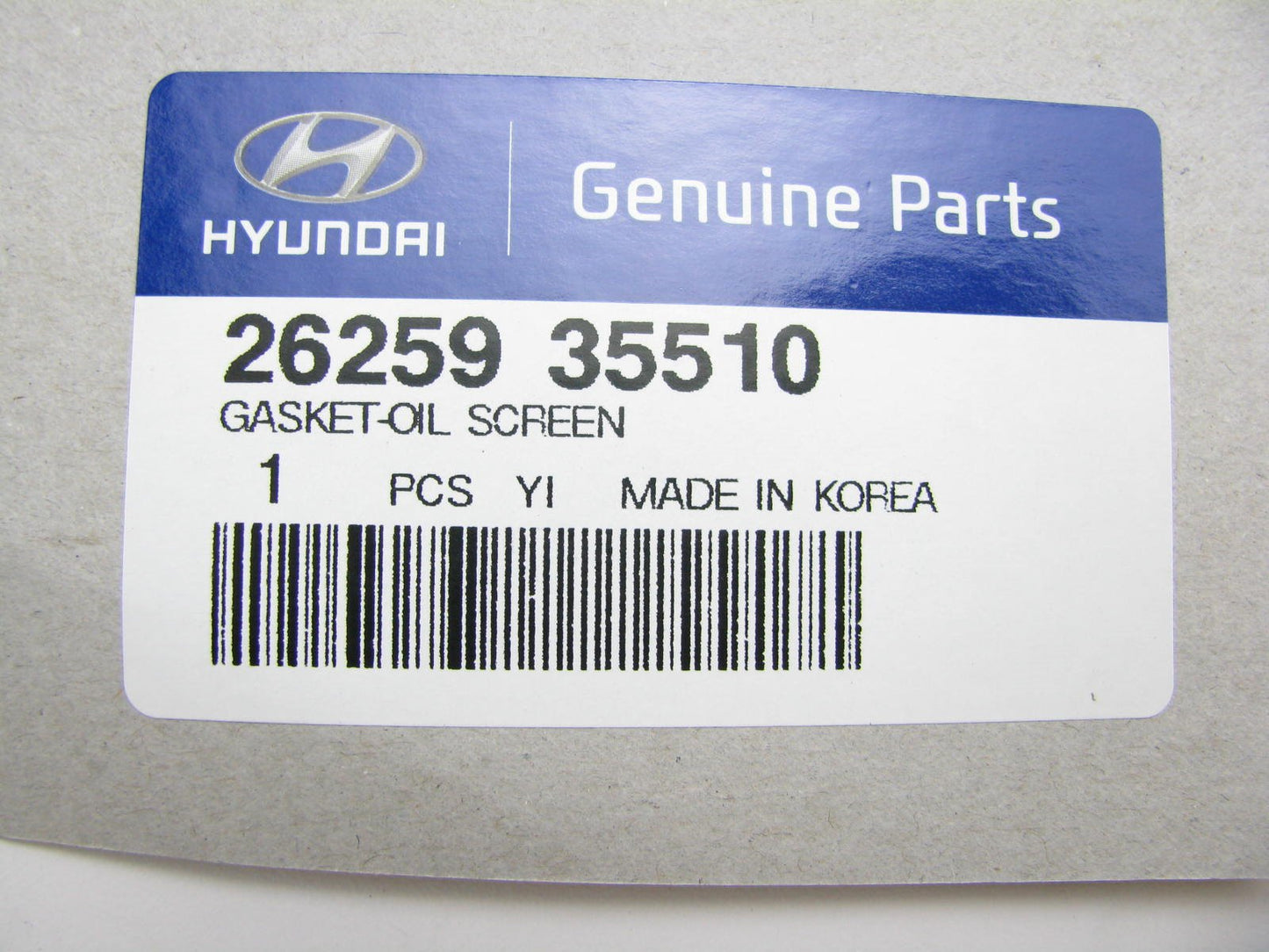 NEW - OEM 2625935510 Engine Oil Pick Up Tube Gasket For 2001-2009 Hyundai 2.7L