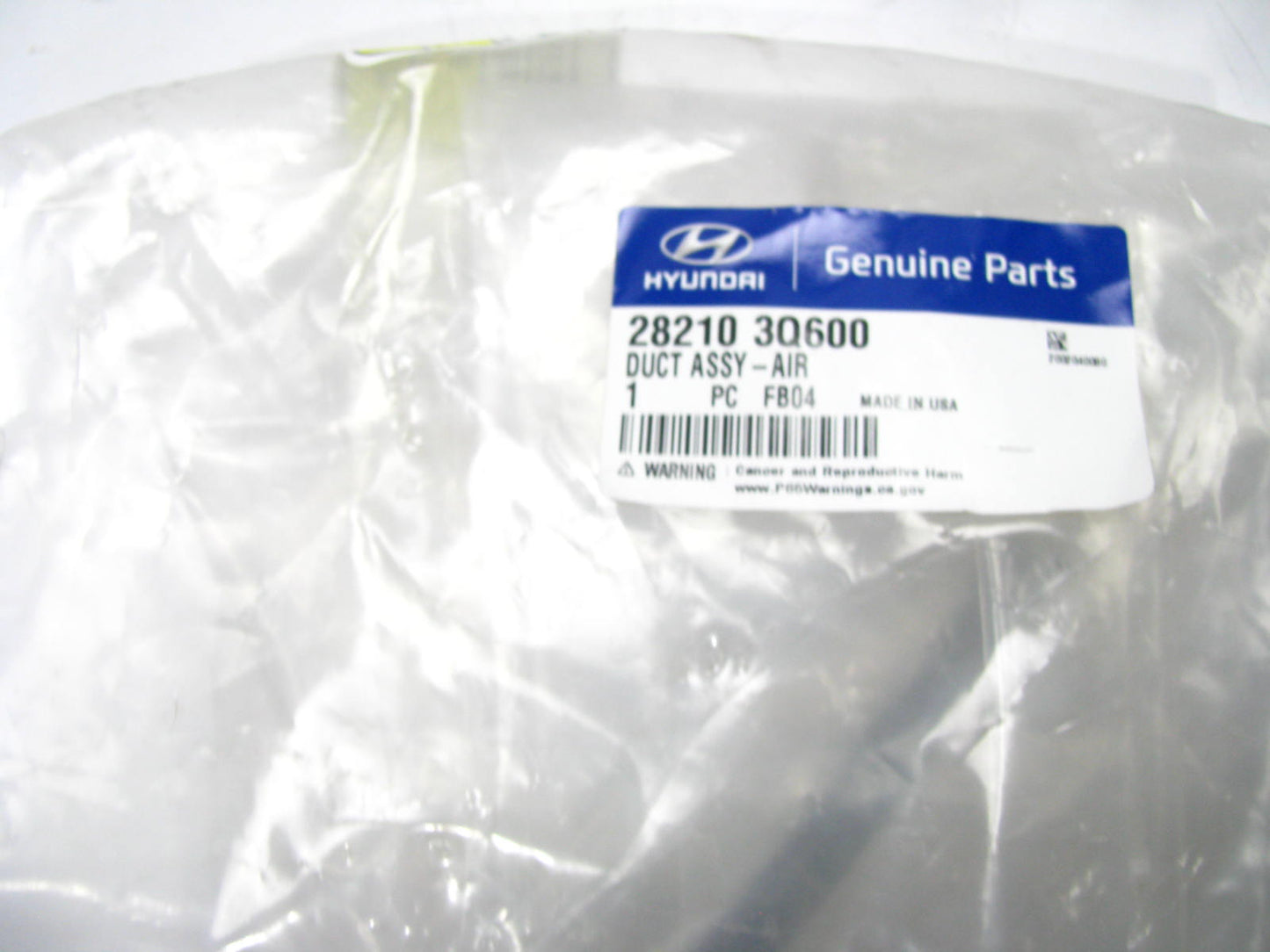 NEW GENUINE Air Cleaner Intake Inlet Duct OEM For 11-14 Sonata 2.4L 282103Q600