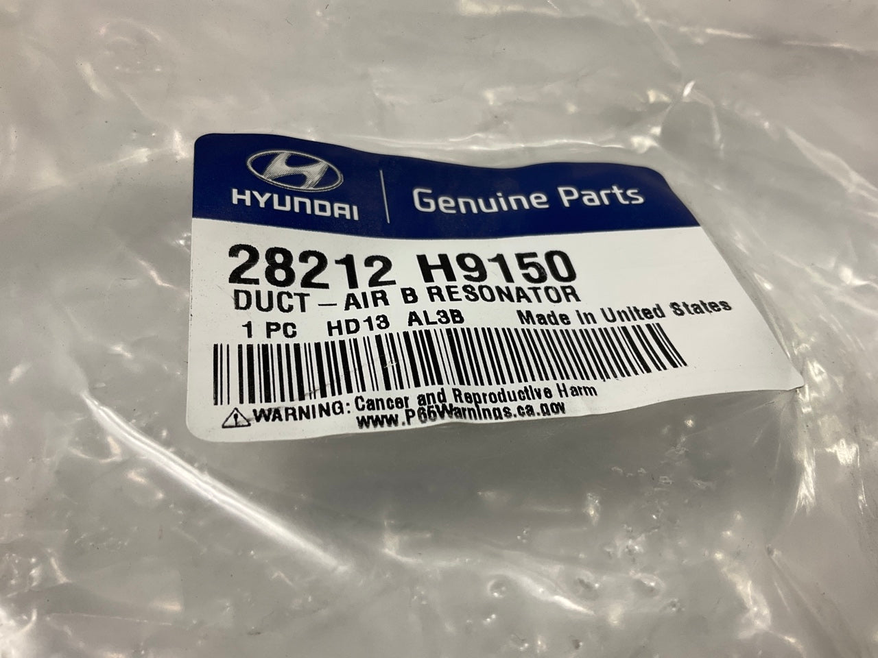 NEW Air Intake System Resonator Duct OEM For 2018-2019 Hyundai Accent 28212H9150