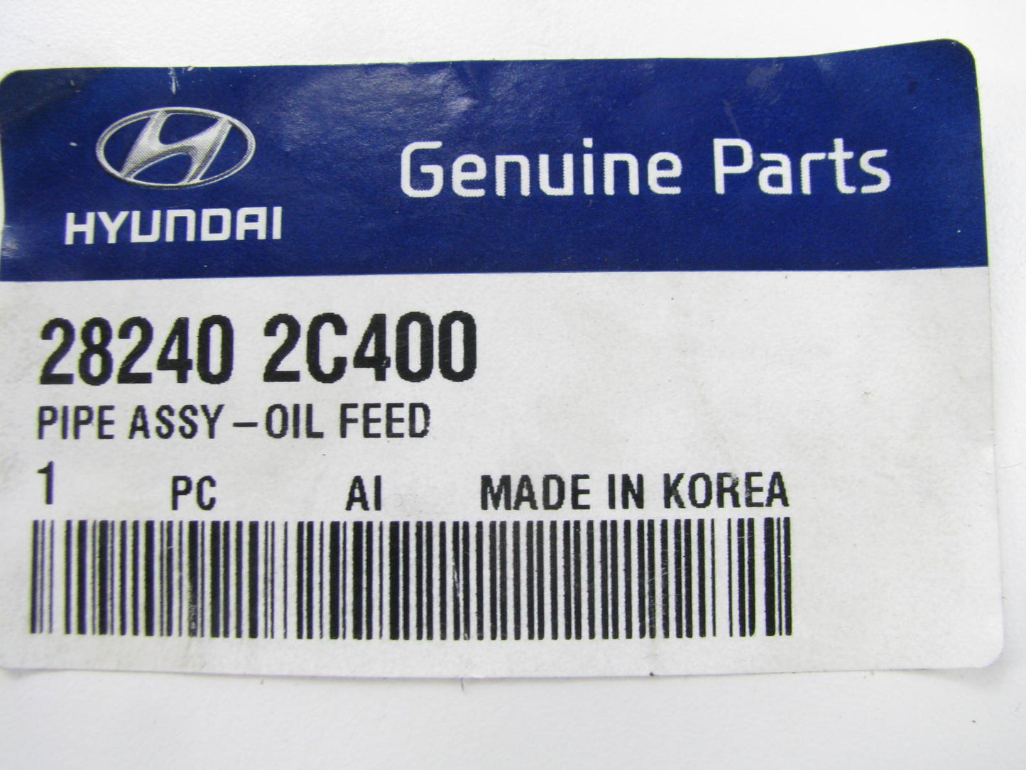 Engine Turbocharger Oil Inlet Feed Tube Pipe 2.0L ONLY For 2010-12 Genesis Coupe