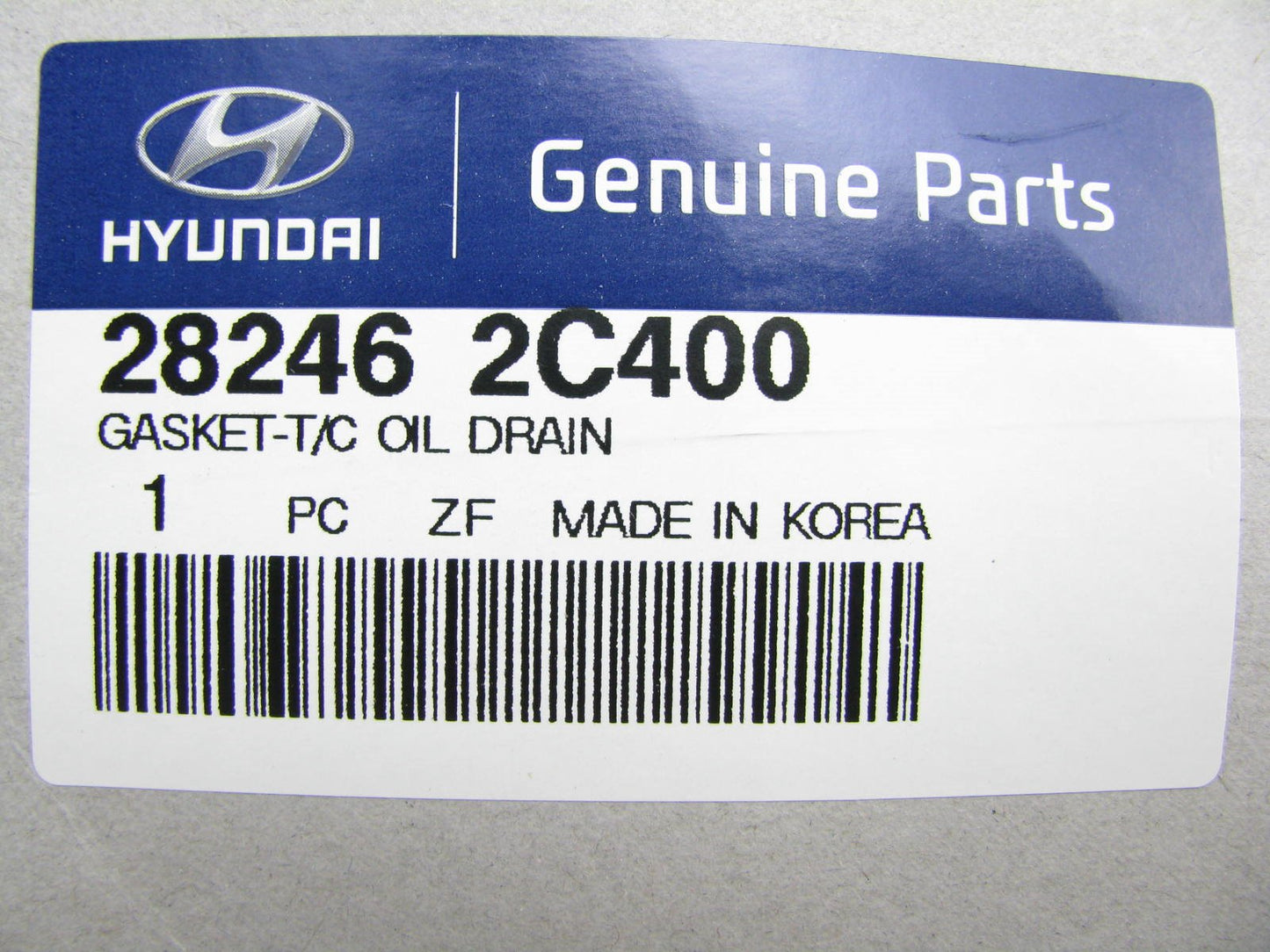 NEW - OEM Turbocharger Oil Drain Gasket OEM For Hyundai 2.0L TURBO 282462C400
